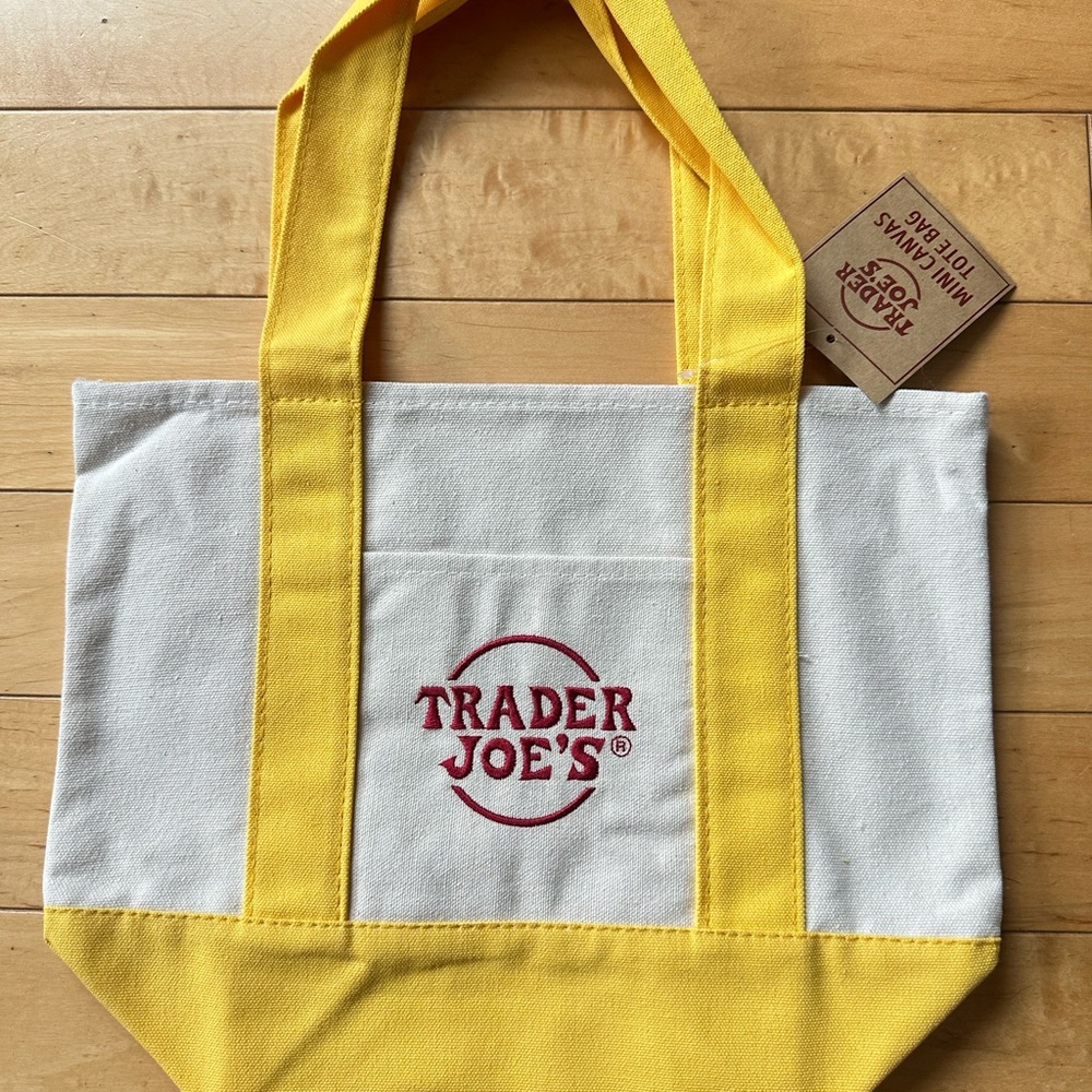 Trader Joe's Mini Canvas Tote Bag